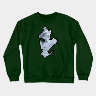 Glitched Vaporwave Statue #3 Crewneck Sweatshirt